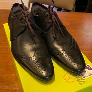 COPY - Ted baker leather wingtip brogue shoes